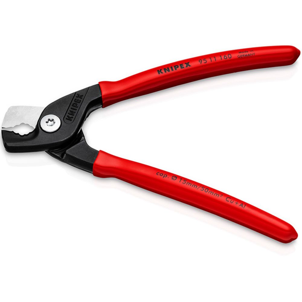Knipex® 95 11 160 StepCut kaapelileikkurit max 15 mm Cu+Al 160 mm