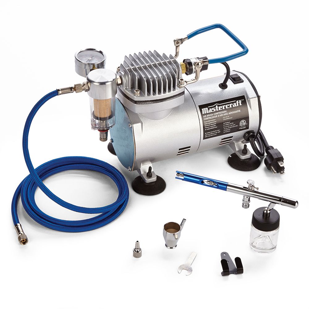 Mastercraft airbrush kit med kompressor