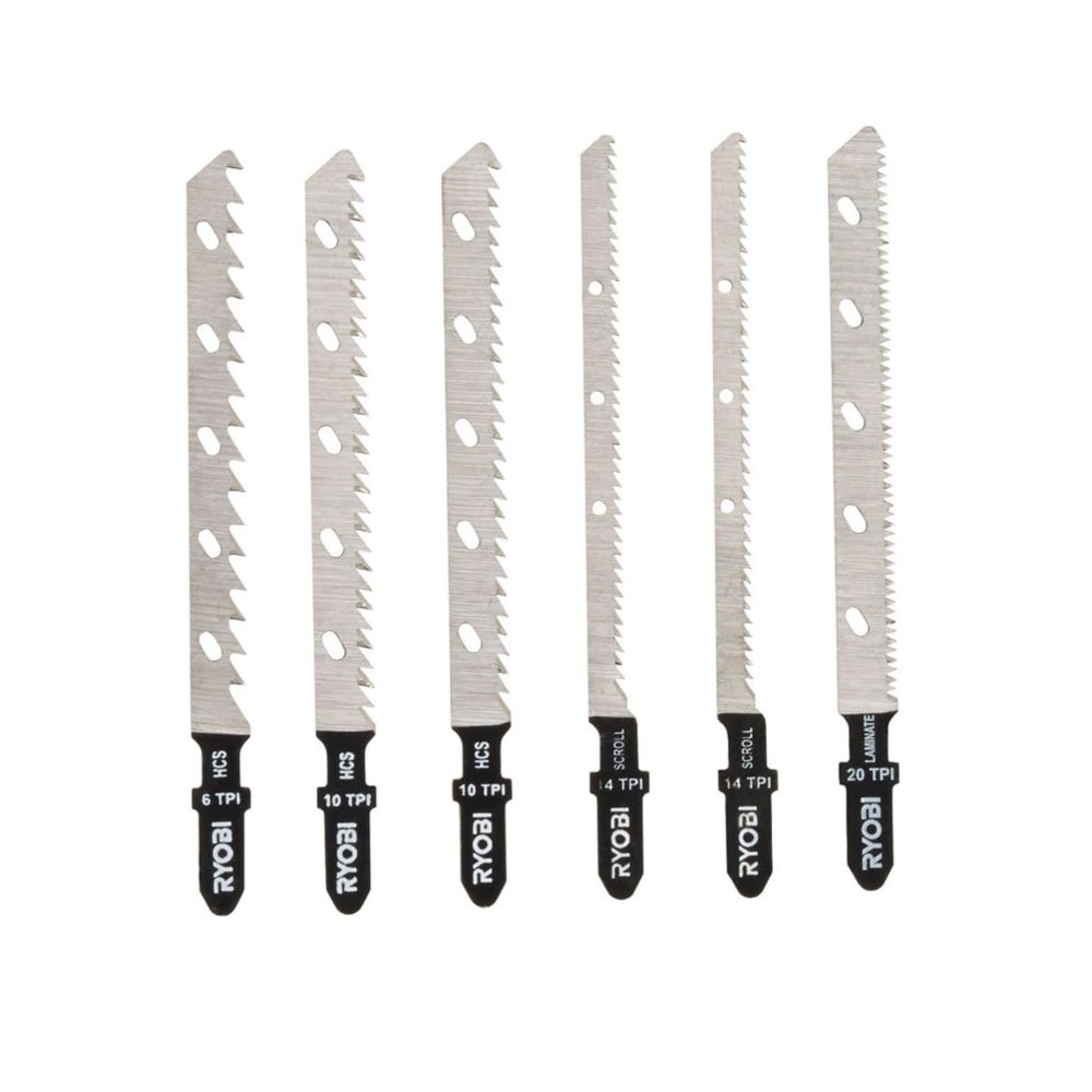Ryobi ONE+ 6-osaline tikksaeterade komplekt, RAK6JSBW