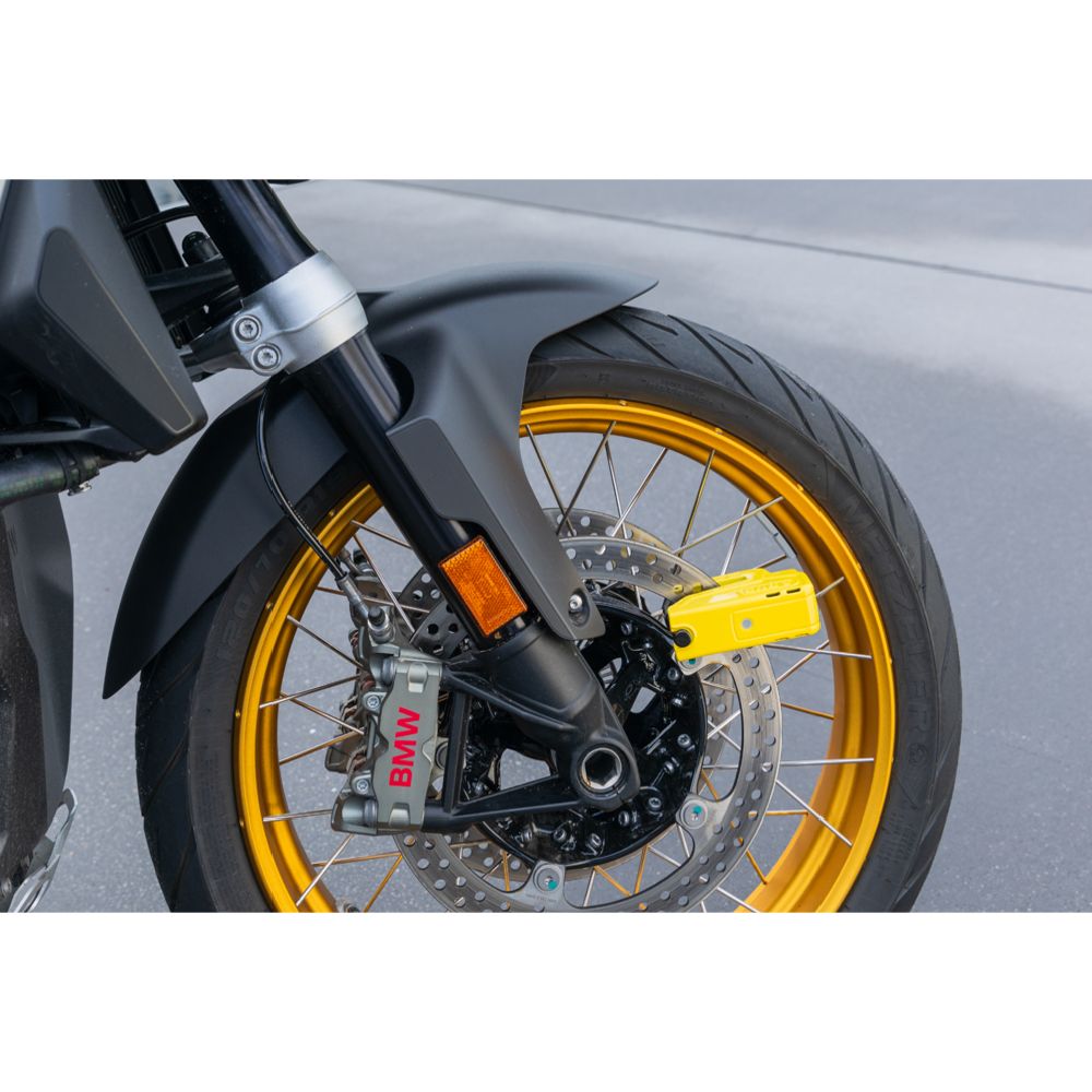 Abus Granit Detecto X-Plus 8077 2.0 skivbromslås med larm gul