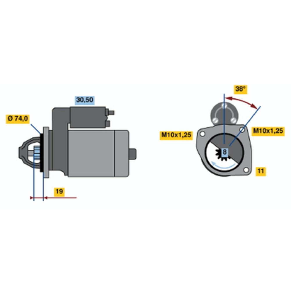 Startmotor 13-2798