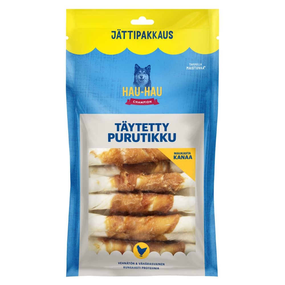 Hau-Hau Champion täidisega närimispulk, 13 cm, 600 g