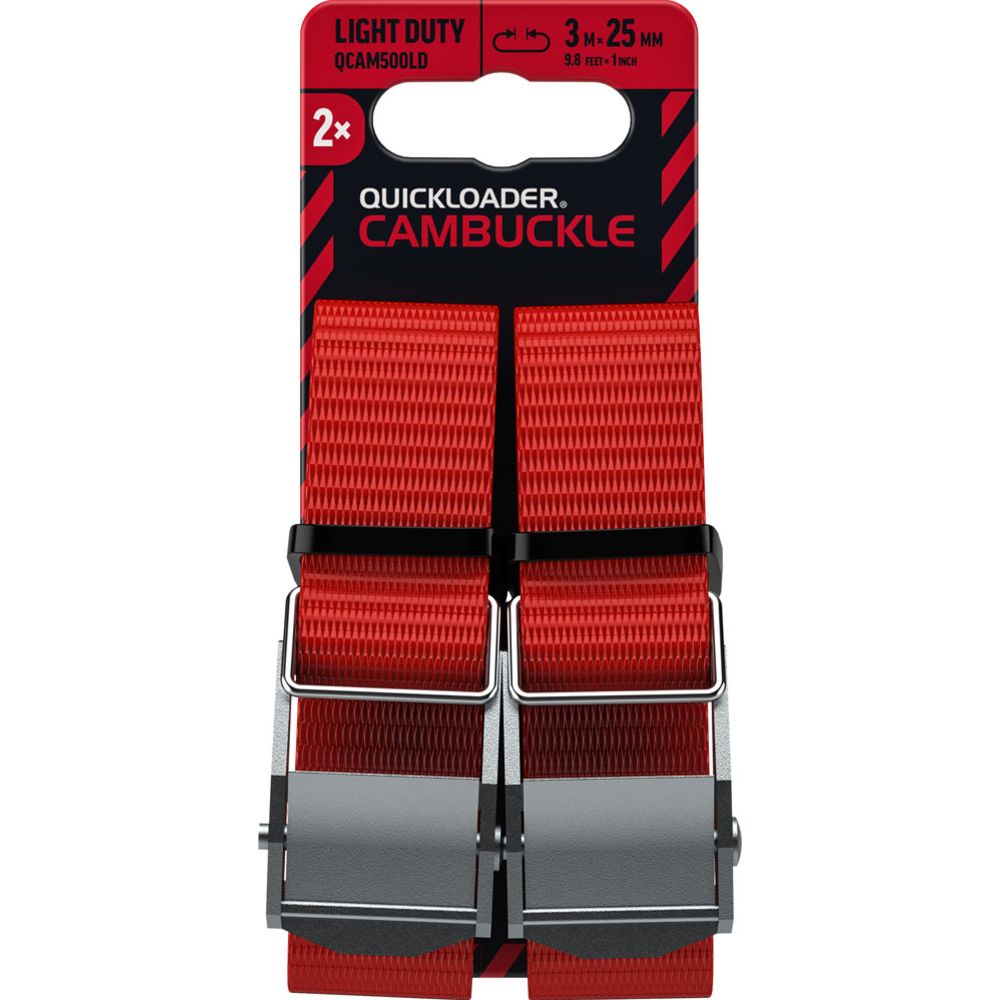 Quickloader kiirpandlaga koormarihm, 500 kg, 25 mm x 3 m, 2 tk