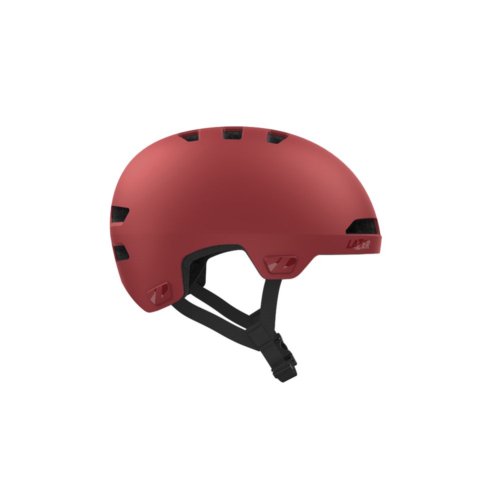 Lazer Maze JR KinetiCore Matte Ruby Red barncykelhjälm 50-56 cm