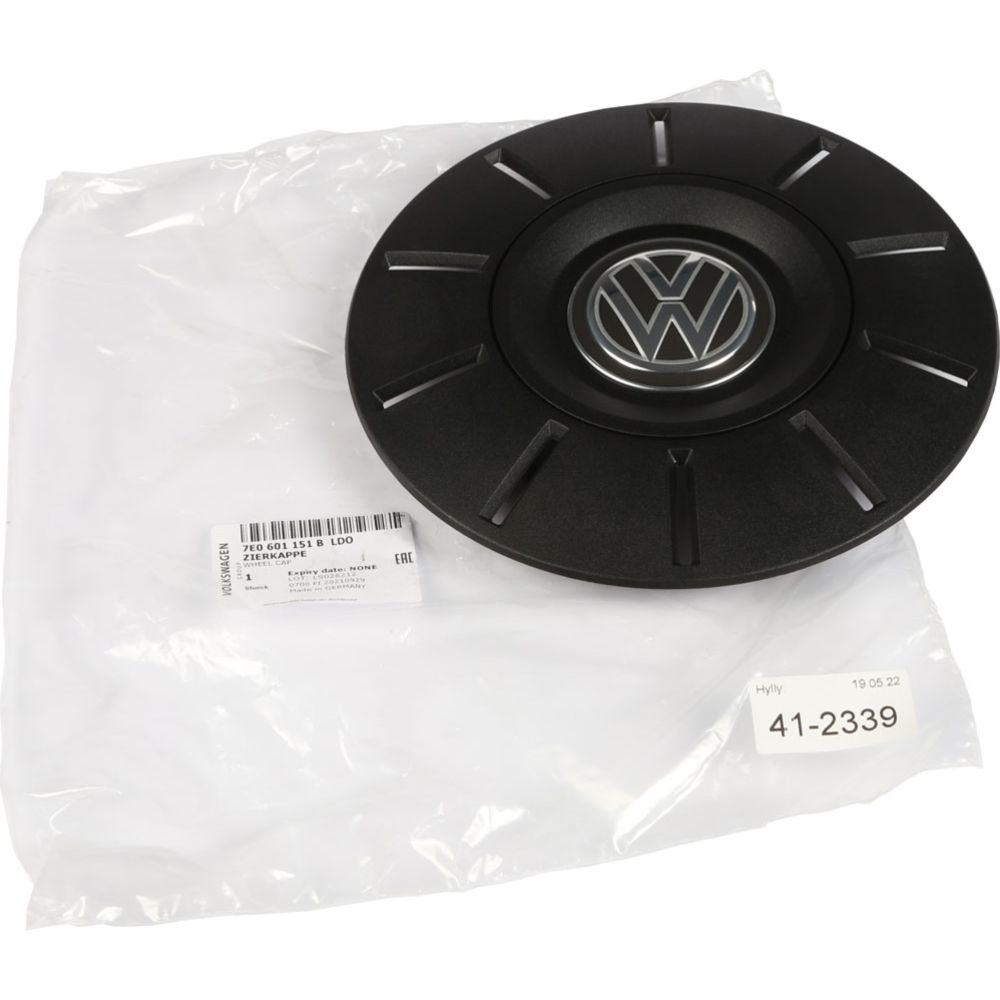 Fälgens centrumkåpa VW Transporter T6 fälg 17" svart original
