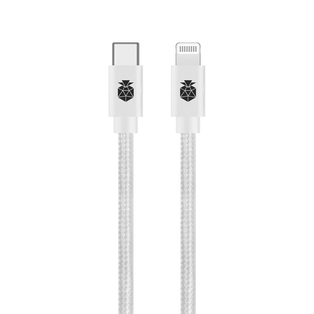 Cloudberry USB-C - Lightning vahvarakenteinen datakaapeli 2 m valkoinen