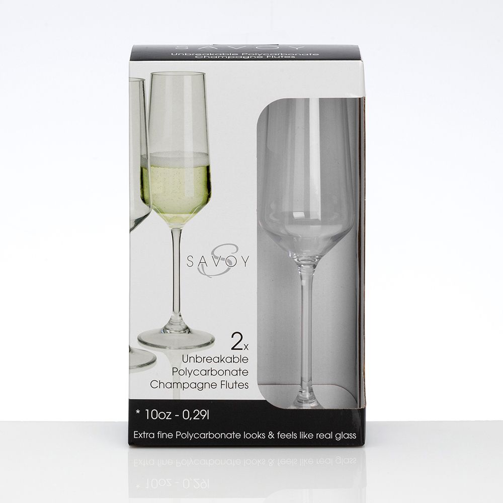 Savoy champagneglas plast 2 st. 29 cl