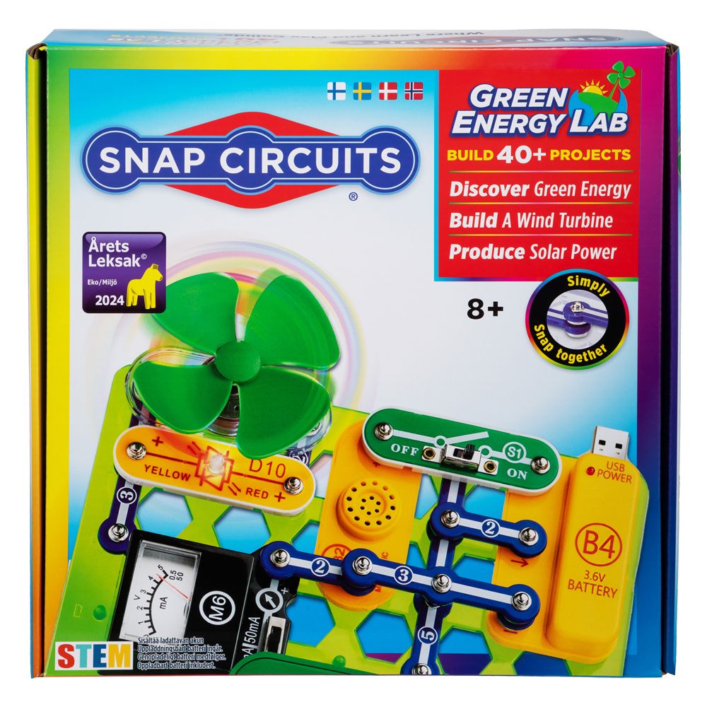 Snap Circuits Green Energy Lab õpetlik mänguasi