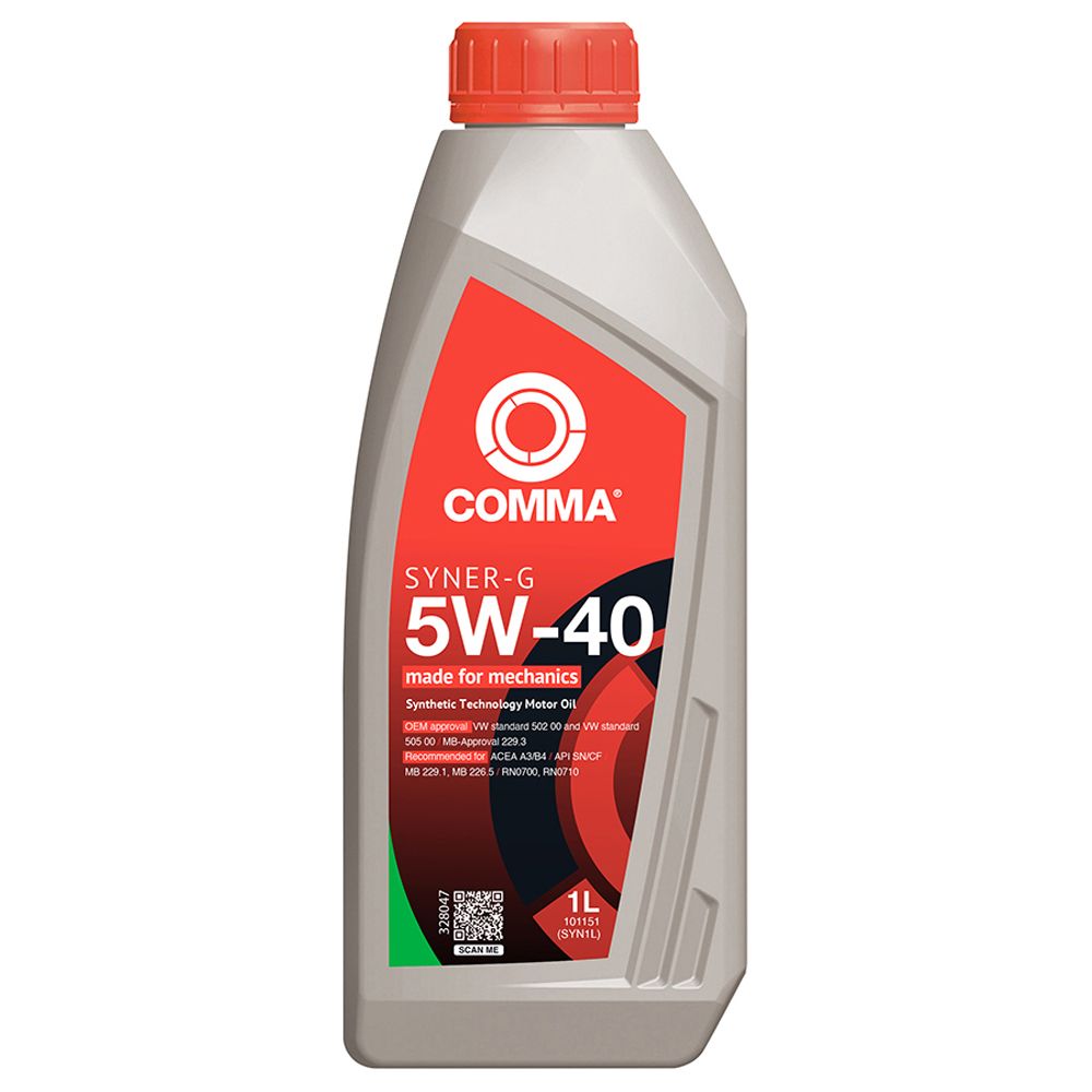 Comma Syner-G 5W-40 täyssynteettinen 1 l moottoriöljy