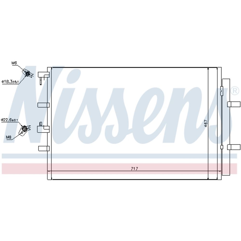 Ilmastointilaitteen lauhdutin 30-00261