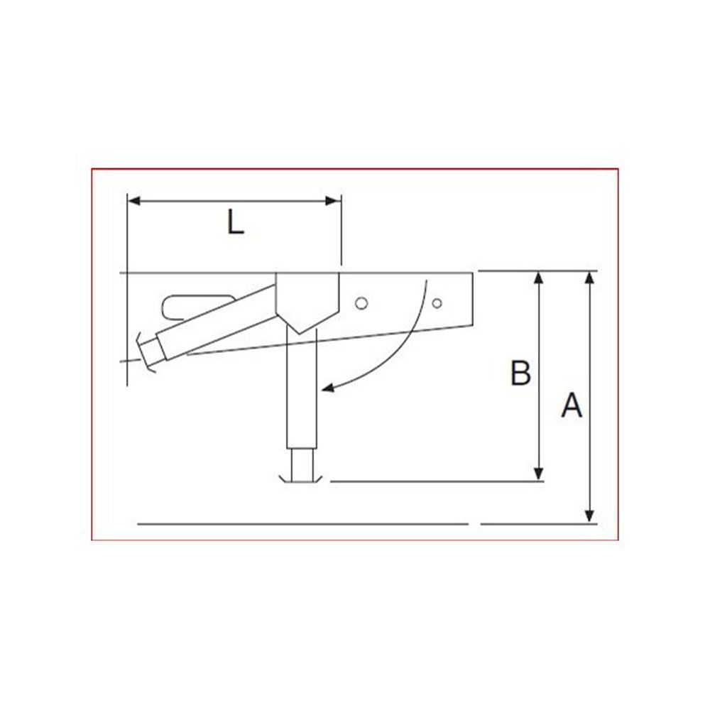 AL-KO stödben för AMC-chassi 420–624 mm