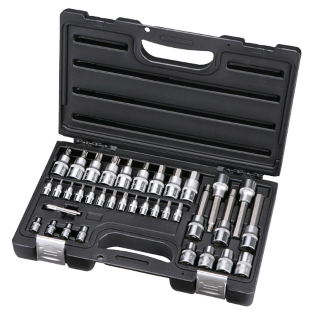 MTX Tools torx- ja kuuskantotsikud ning E-Torx-padrunid 1/4" & 1/2" 40 osa