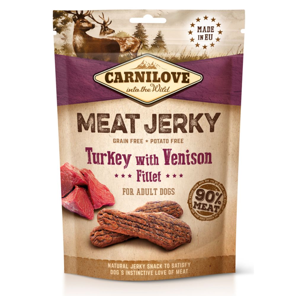 Carnilove kalkkuna & peura herkkuviipale koirille 100 g