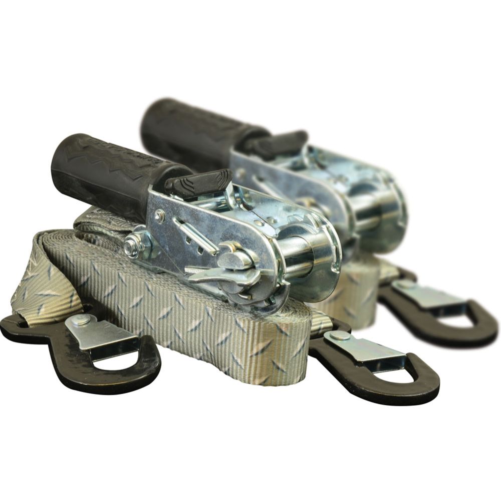 Quickloader lastspännare med säkerhetskrokar 1200 kg 29 mm x 4,5 m 2 st.