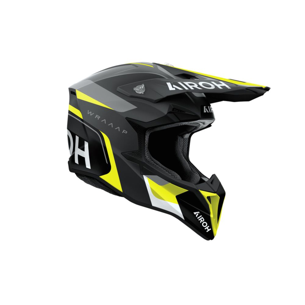 Airoh Wraaap Conquer krossikiiver kollane