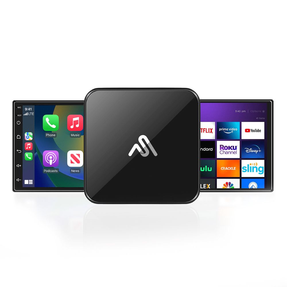 AutoSky CPHM-2 trådlös Apple Carplay och Android Auto adapter + HDMI