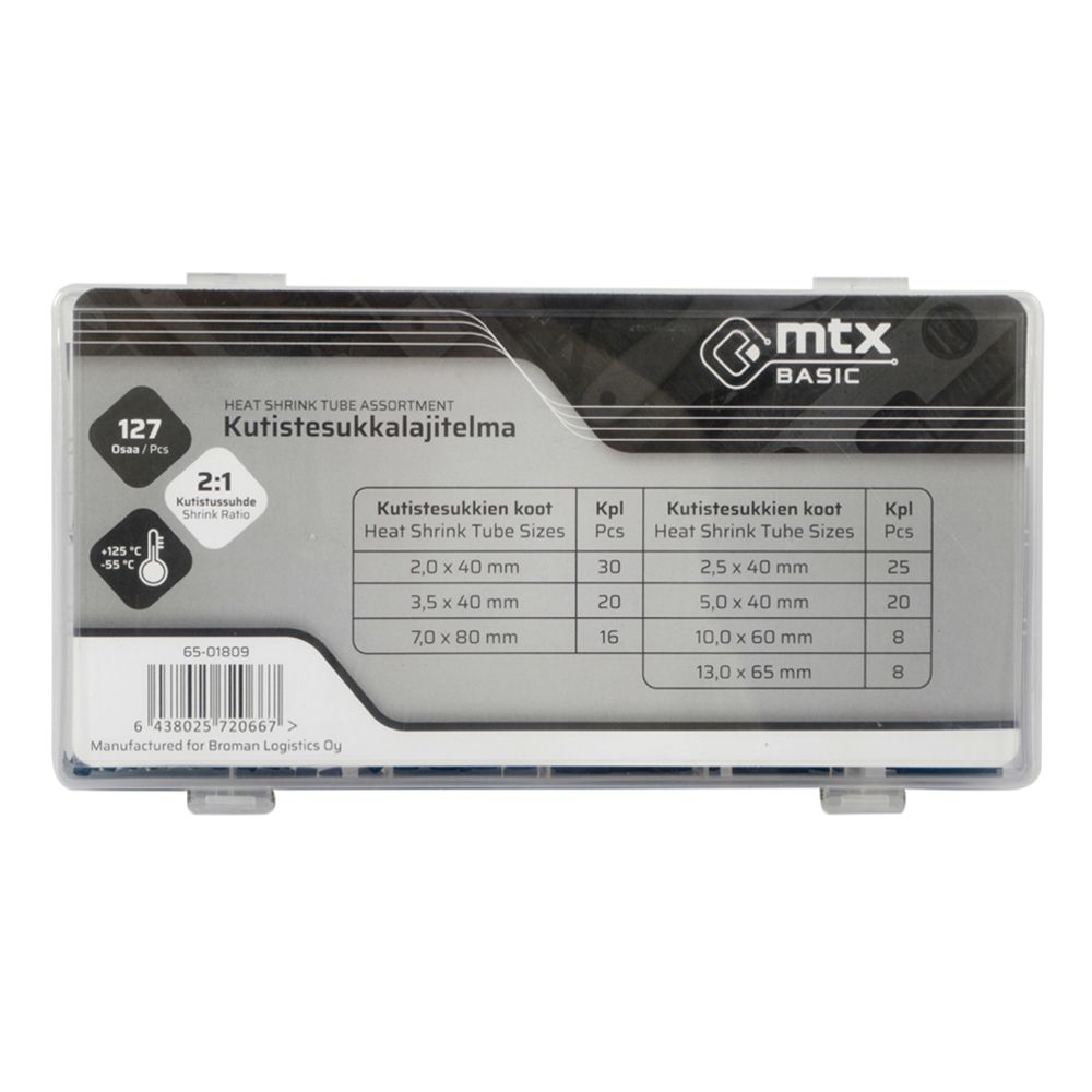 MTX Basic krympslangsats 127 delar