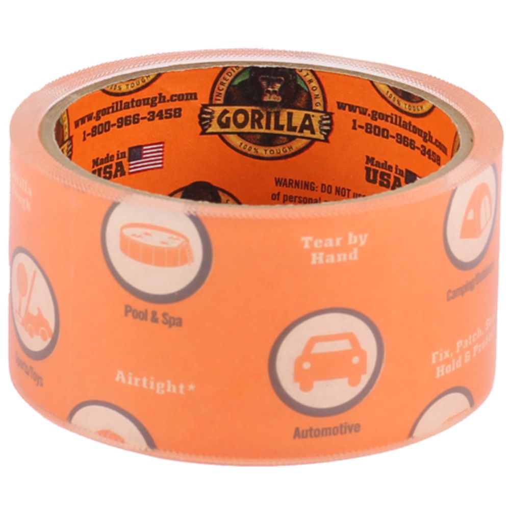 Gorilla väritön korjausteippi 48 mm x 8,2 m