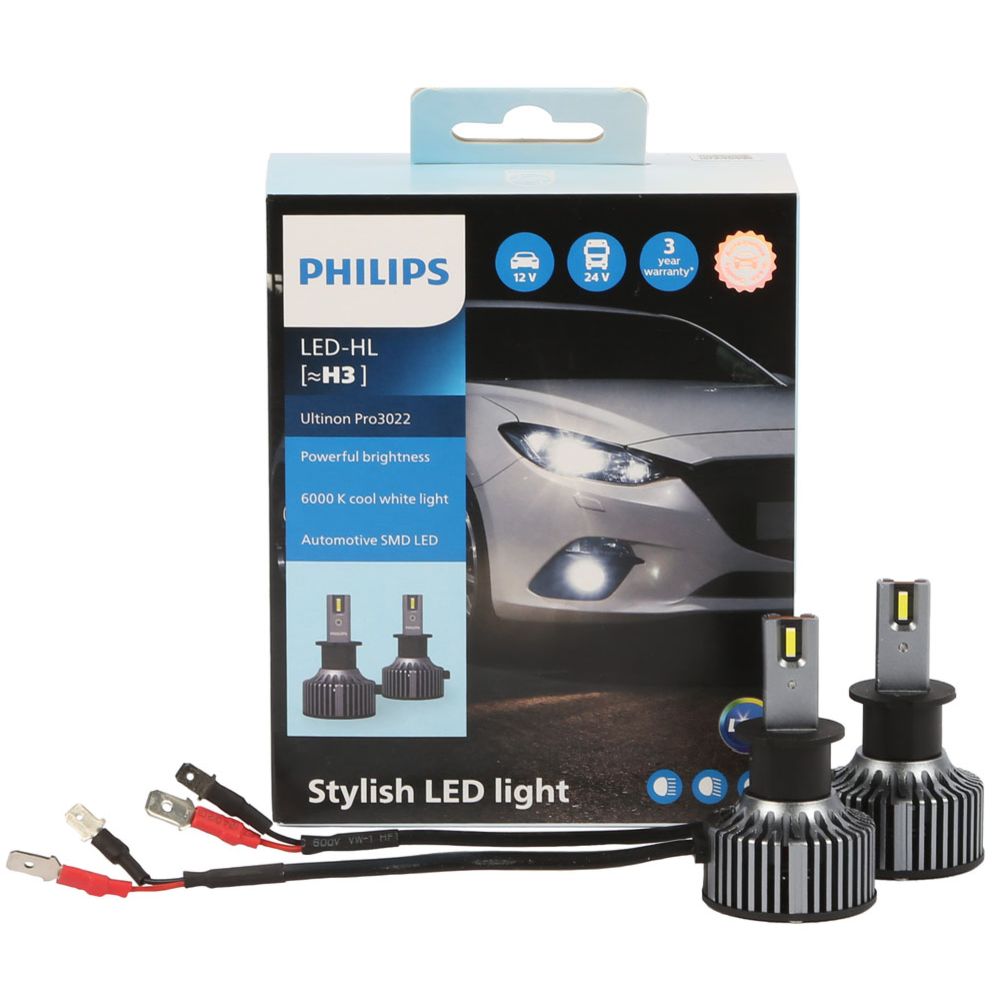 Philips Ultinon Pro 3022 LED H3 strålkastarlampa 2 st.