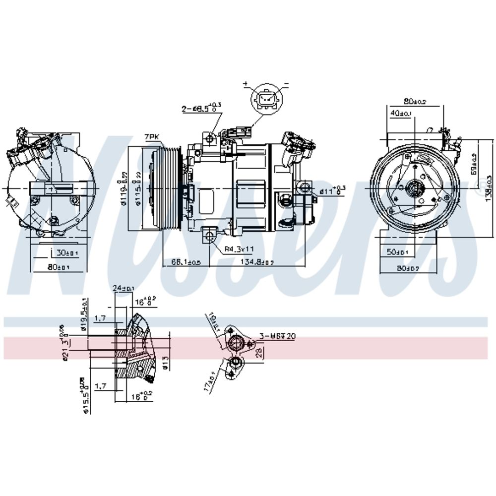 Ilmastointilaitteen kompressori 30-00451