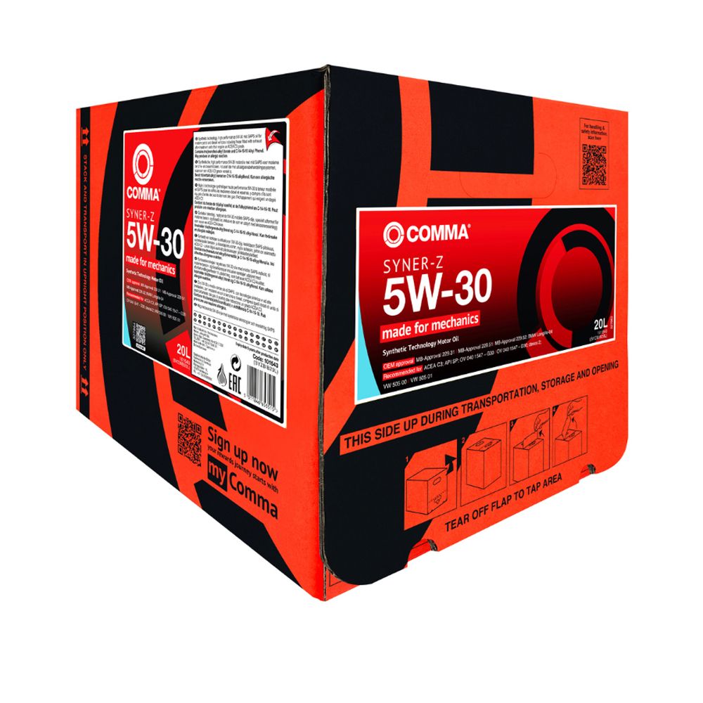 Comma Syner-Z 5W-30 GM-Longlife BIB 20 l moottoriöljy