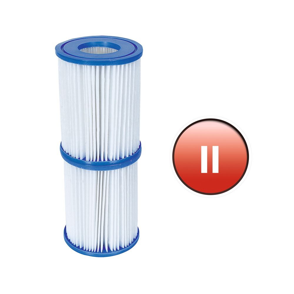 Bestway Flowclear II reservfilter 10,6 x 13,6 cm 2 st.