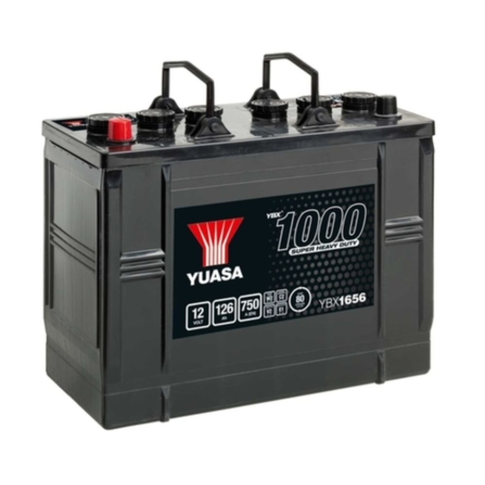 Yuasa YBX1656 126Ah / 750A akku P347 x L174 x K285 +-