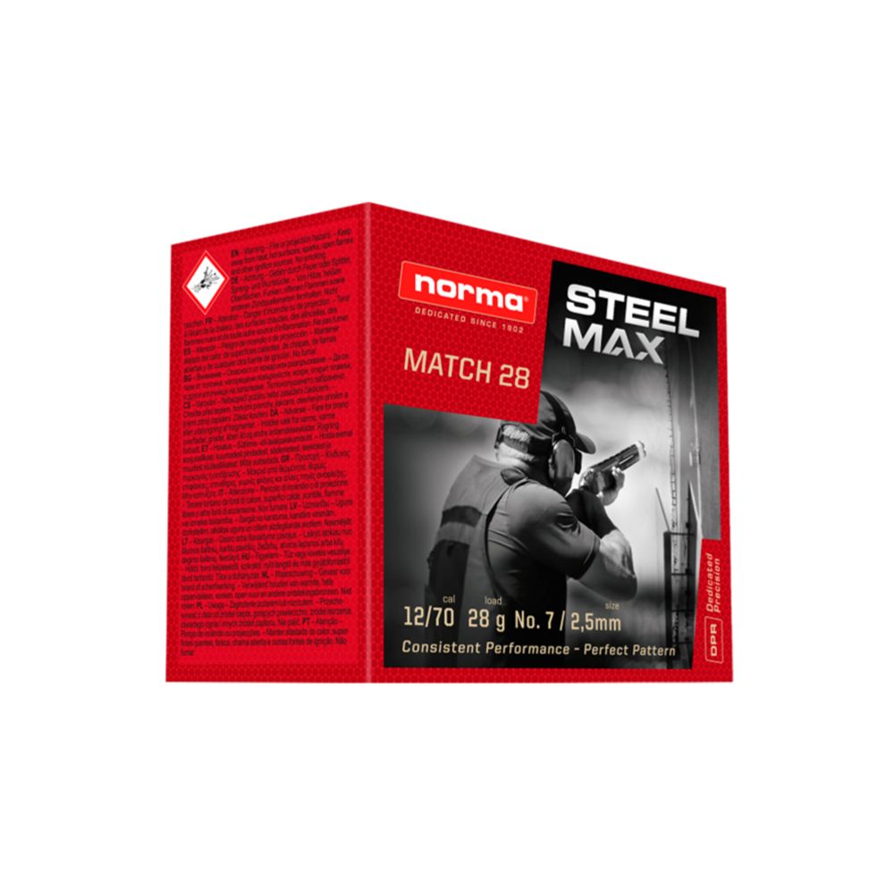 Norma Steel Max Match 12/70 28 g #7 2,5 mm / 432 gr 25 kpl