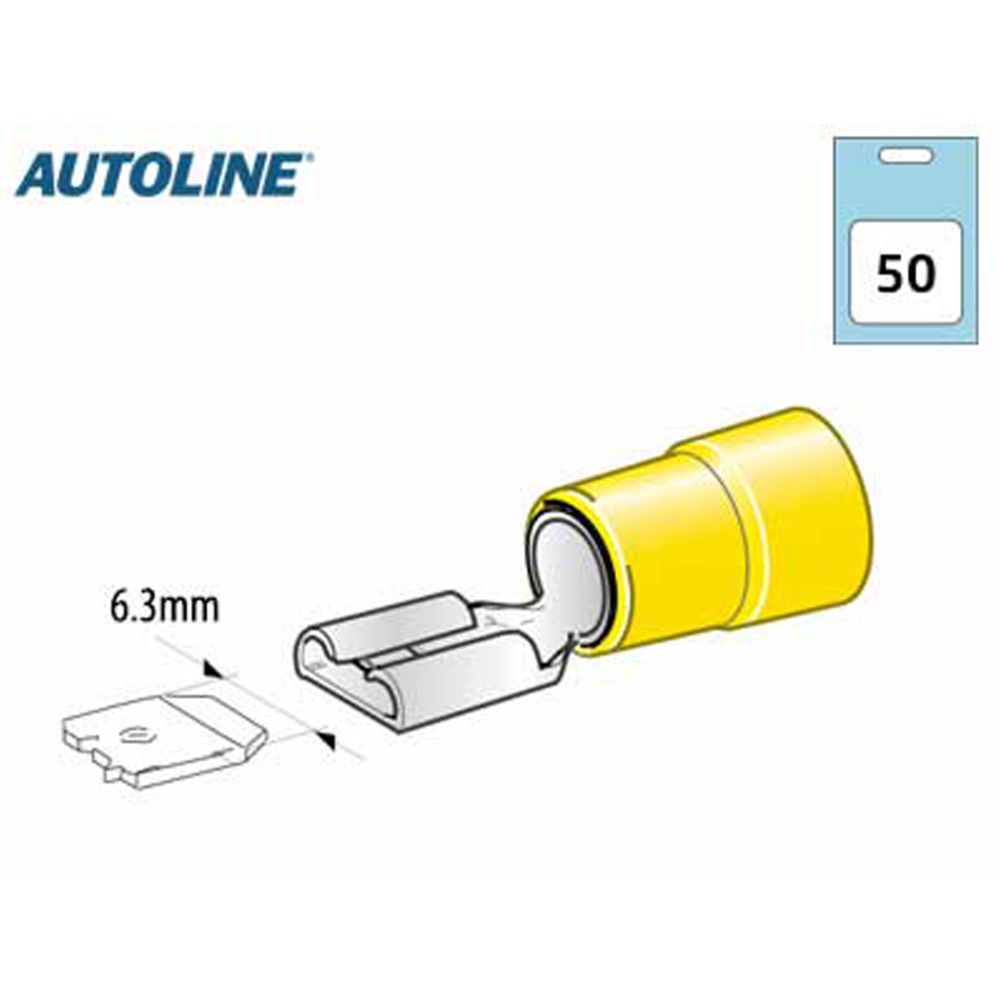 Flatstift gul hona 50 st.