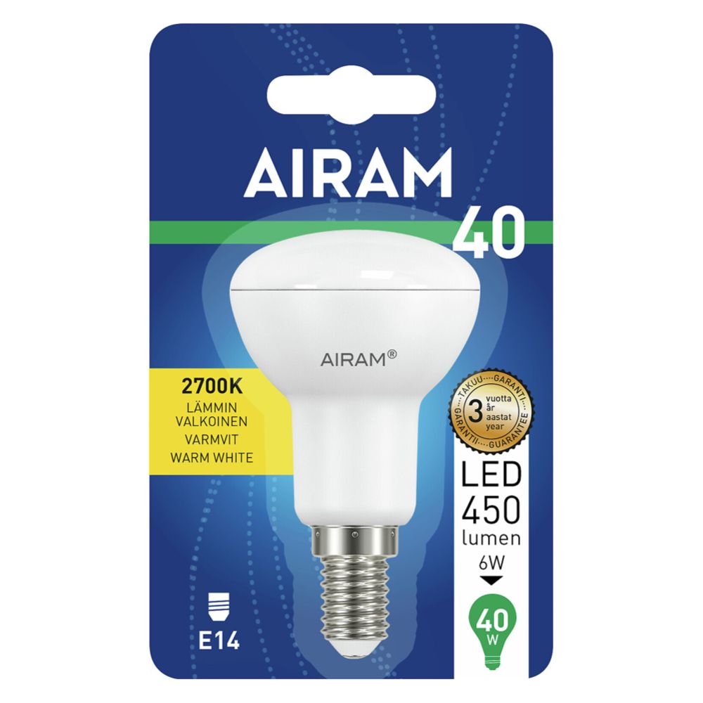 Airam LED kohdelamppu E14 4 W 2700 K 450 lm