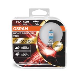 Osram Night Breaker 200 H7-polttimopari +200% 12V 55W