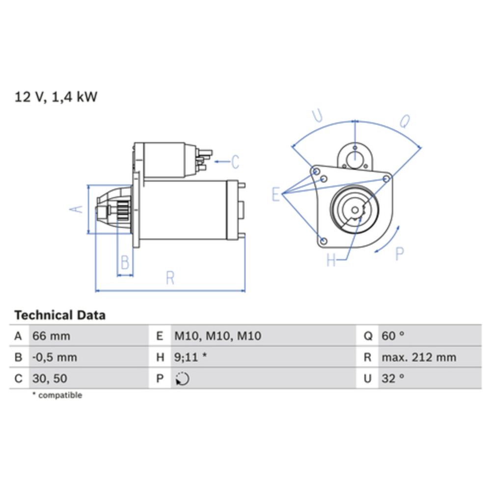Startmotor 13-2712