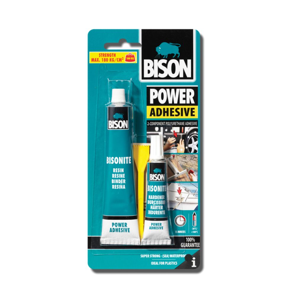 Bison Power Adhesive 2-komponenttinen polyuretaaniliima 65 ml