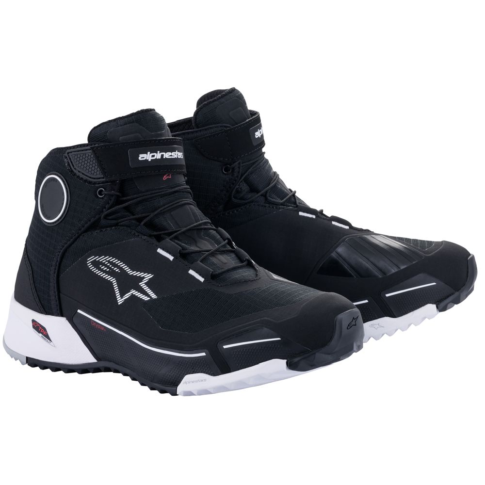 Alpinestars CR-X Drystar ajokengät musta/valkoinen