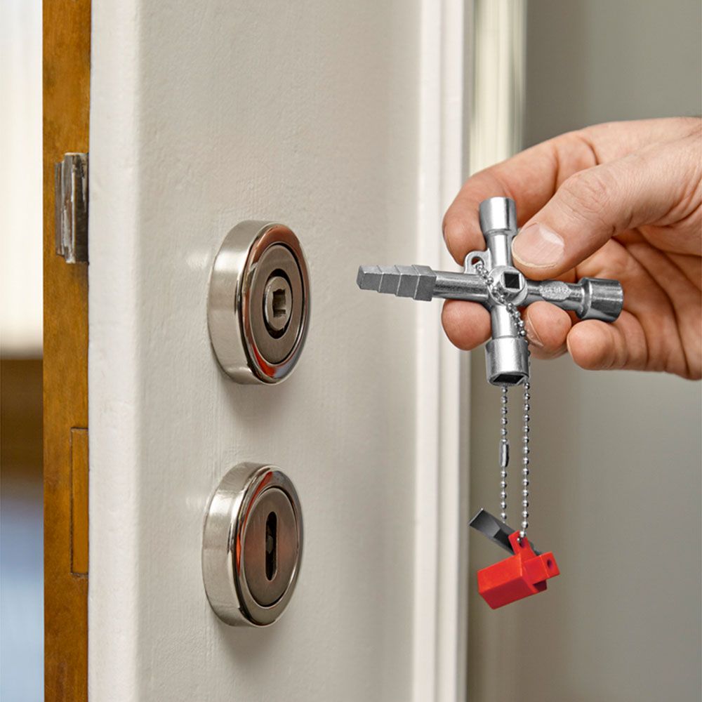 Knipex 00 11 04 Profi-Key universalnyckel för fastighetsskötare