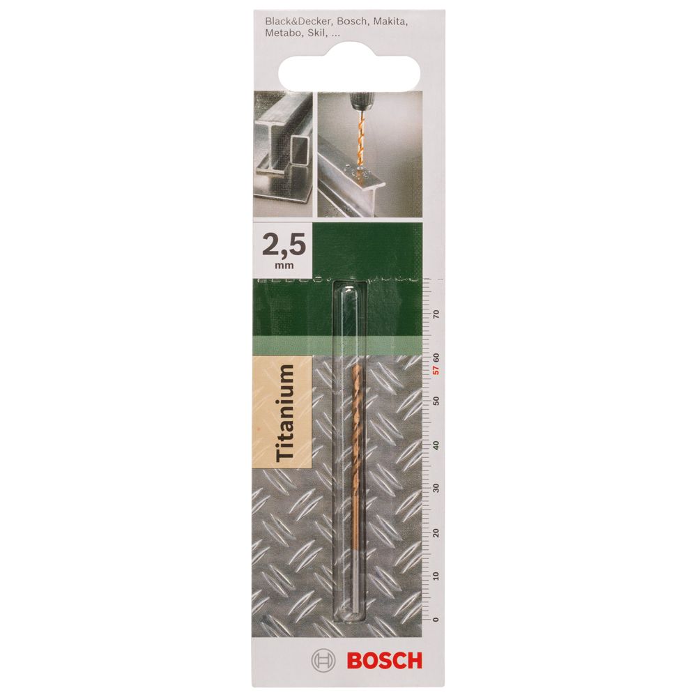 Bosch metalliporanterä HSS-TiN DIN 338