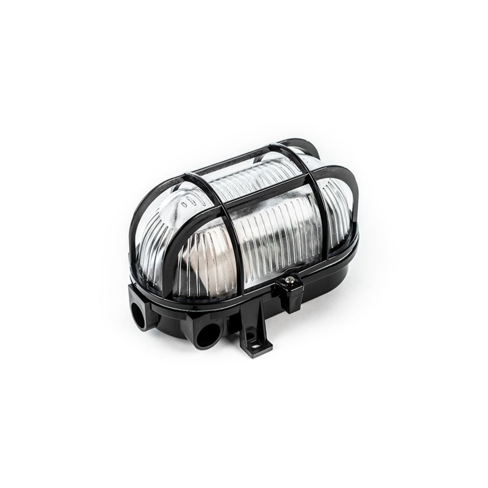 Led Energie seinavalgusti ovaalne E27, must