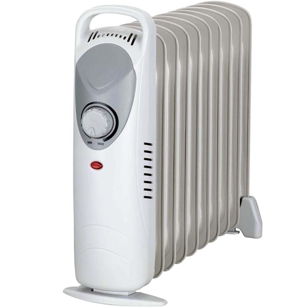 Õliradiaator, 9 ribi, madal, 1000 W