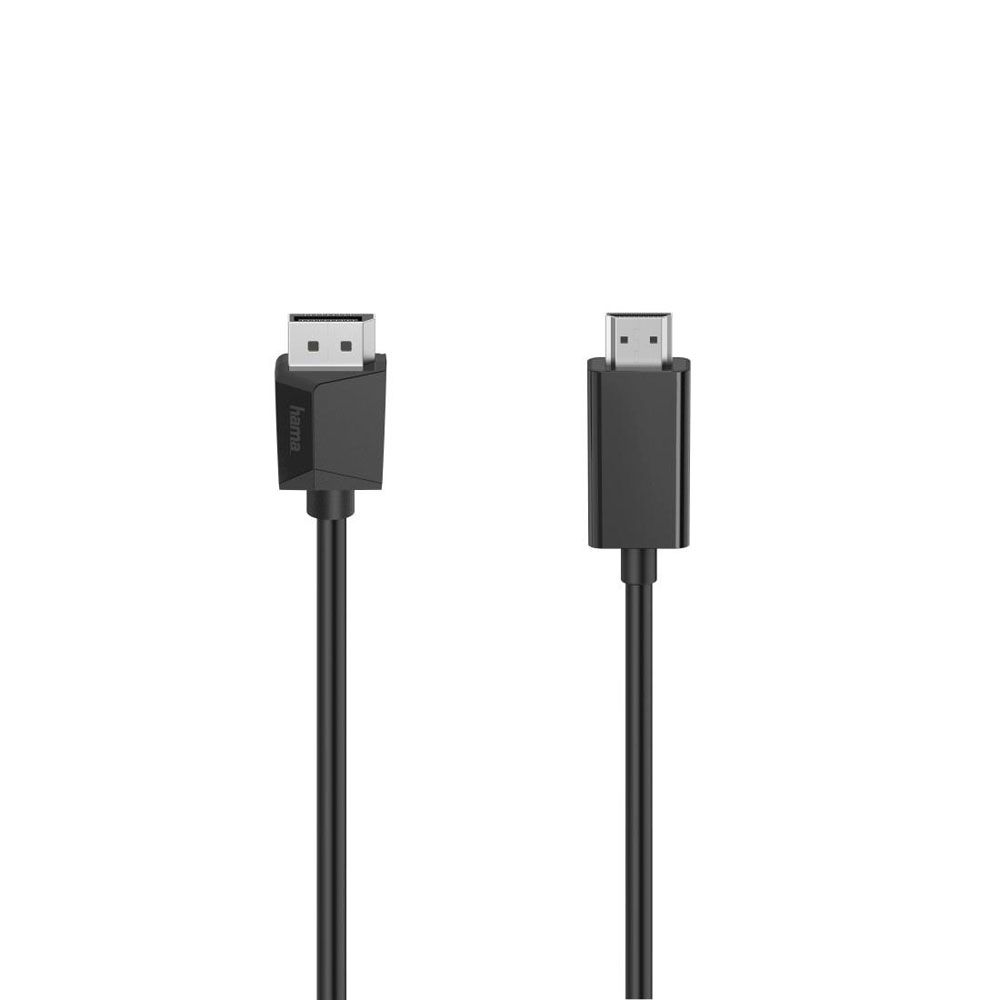 Hama videokaapeli DisplayPort uros - HDMI uros, 4K, 1,5 m
