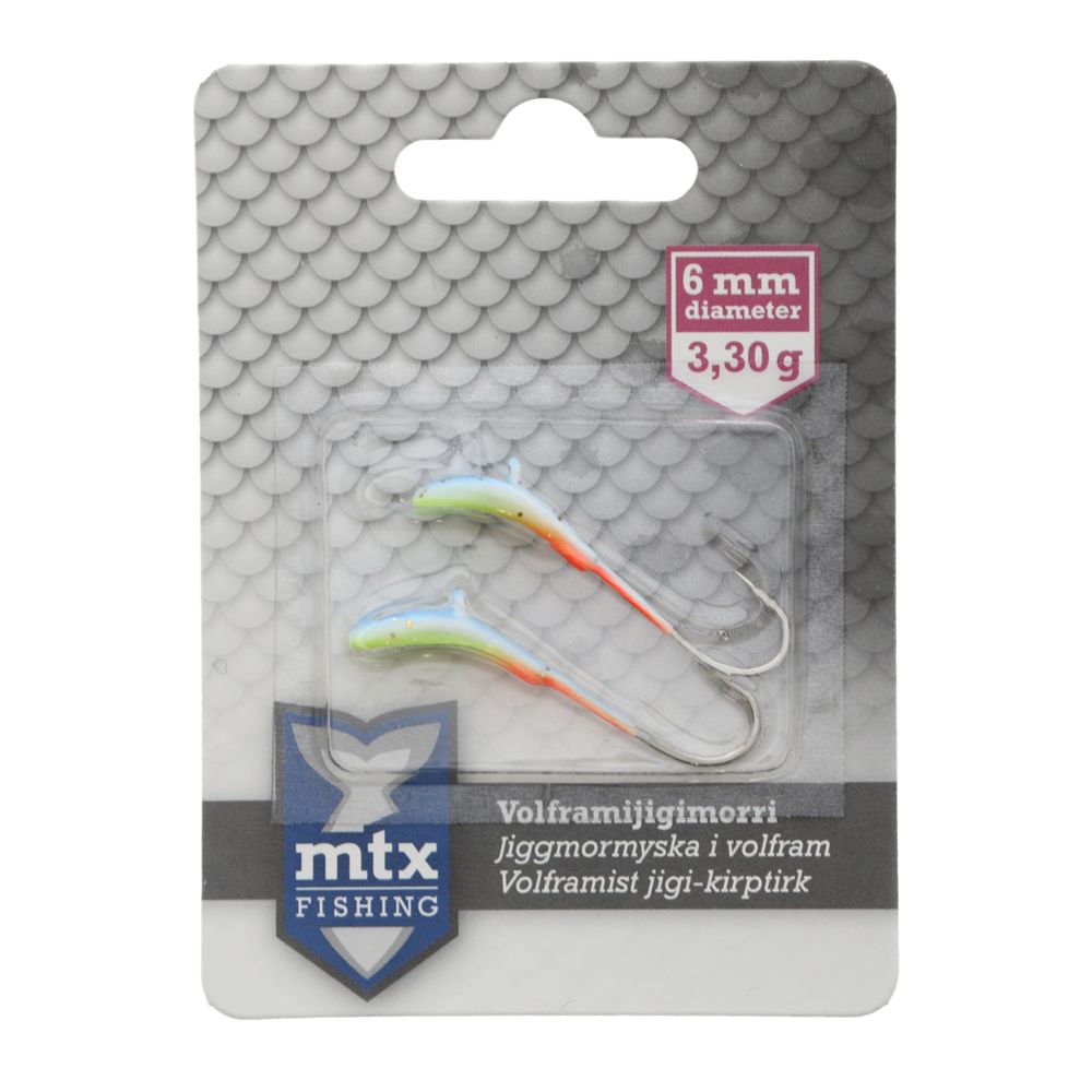 MTX Fishing volfram kirptirk, 6 mm, 3,3 g, nr 6, 2 tk