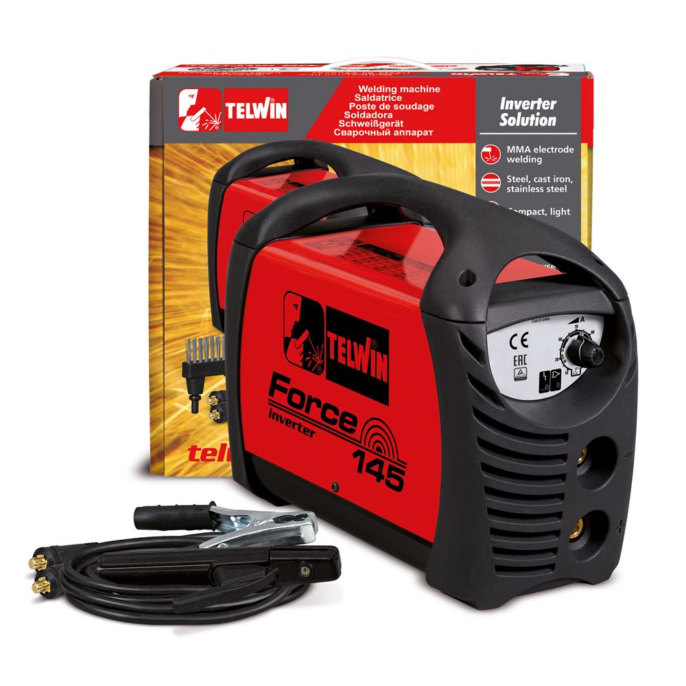 TELWIN FORCE 145 svetsinverter + svetshjälm
