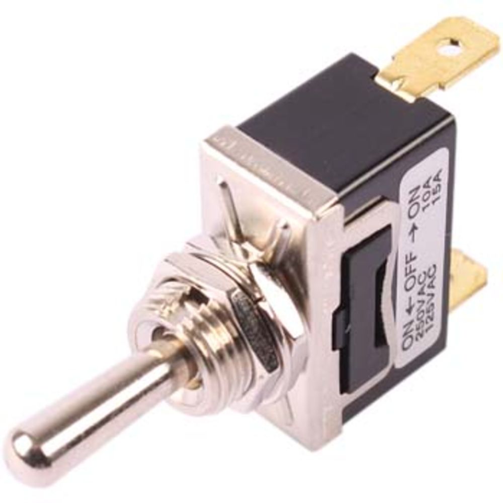 Vippströmbrytare 1-0-1, 3-polig, Ø12 mm