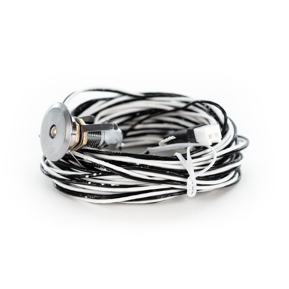 Extra LED-lampa till bastubelysningsserie, silver, 5 m sladd (teflon)