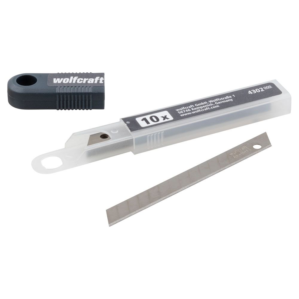 Wolfcraft® avbrytbara blad 9 mm 10 st.