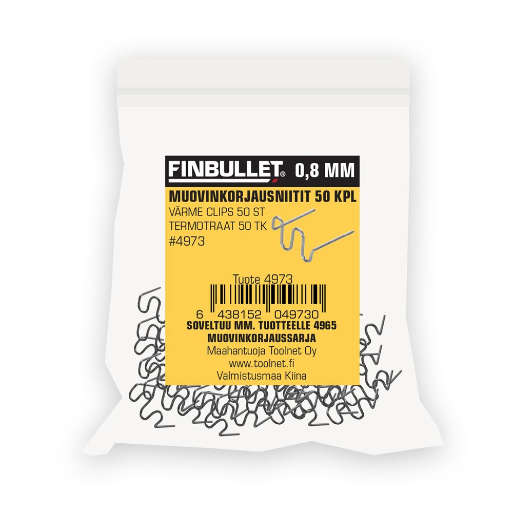 Plasti kuumneetimise varuneedid, S-kuju, 50 tk