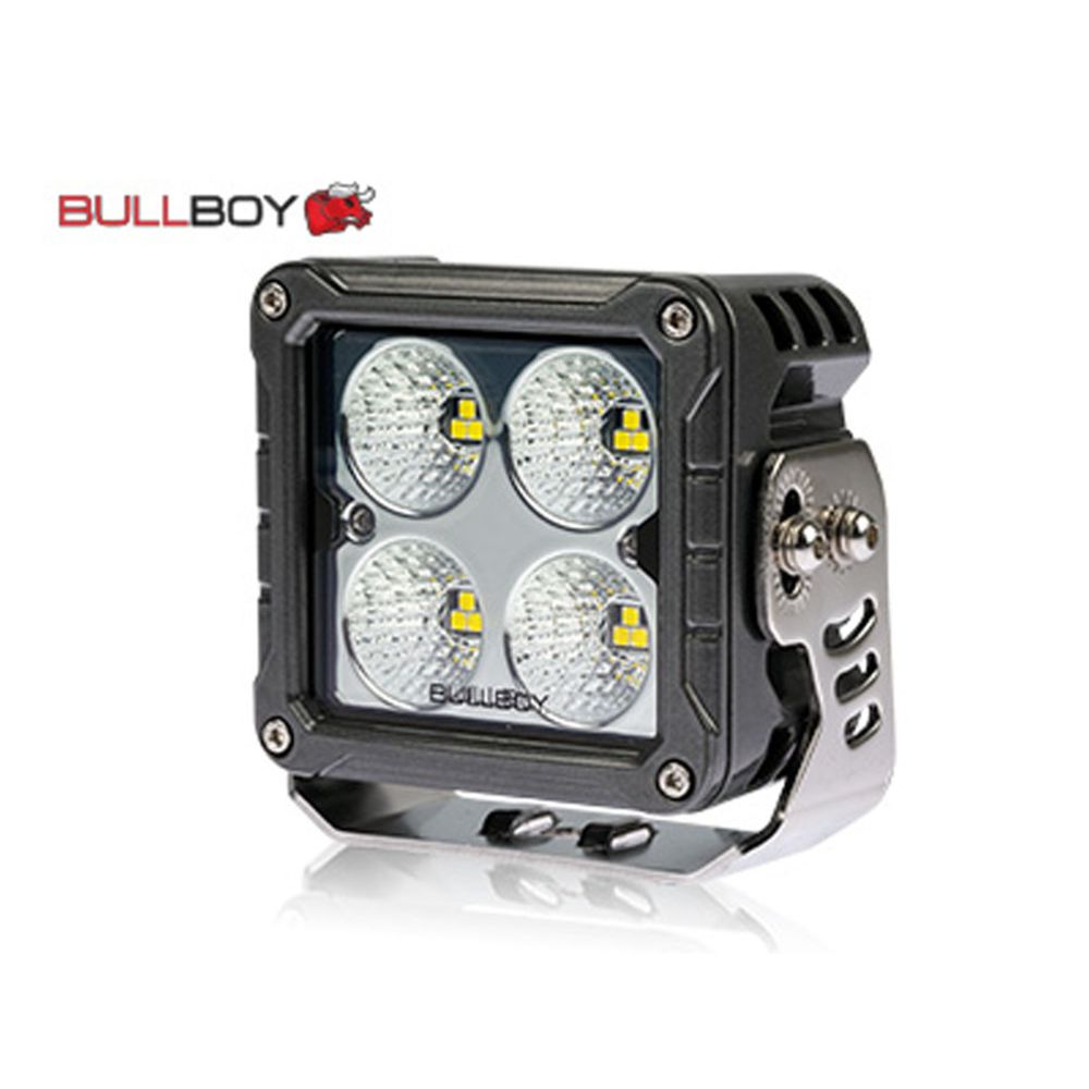 Bullboy LED-arbetsbelysning 5400 lm 50 W rektangulär 10–30 V uppvärmd lins