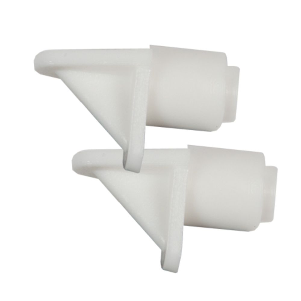 Pisla 666 riiulikandur valge 7 mm 12 tk