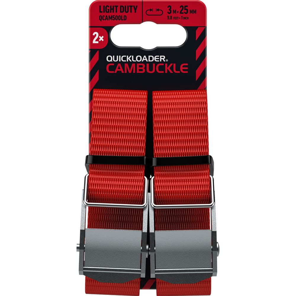Quickloader kiirpandlaga koormarihm, 500 kg, 25 mm x 3 m, 2 tk