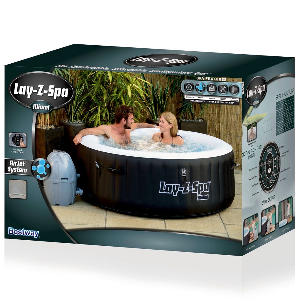Bestway Lay-Z-Spa Miami AirJet välimullivann