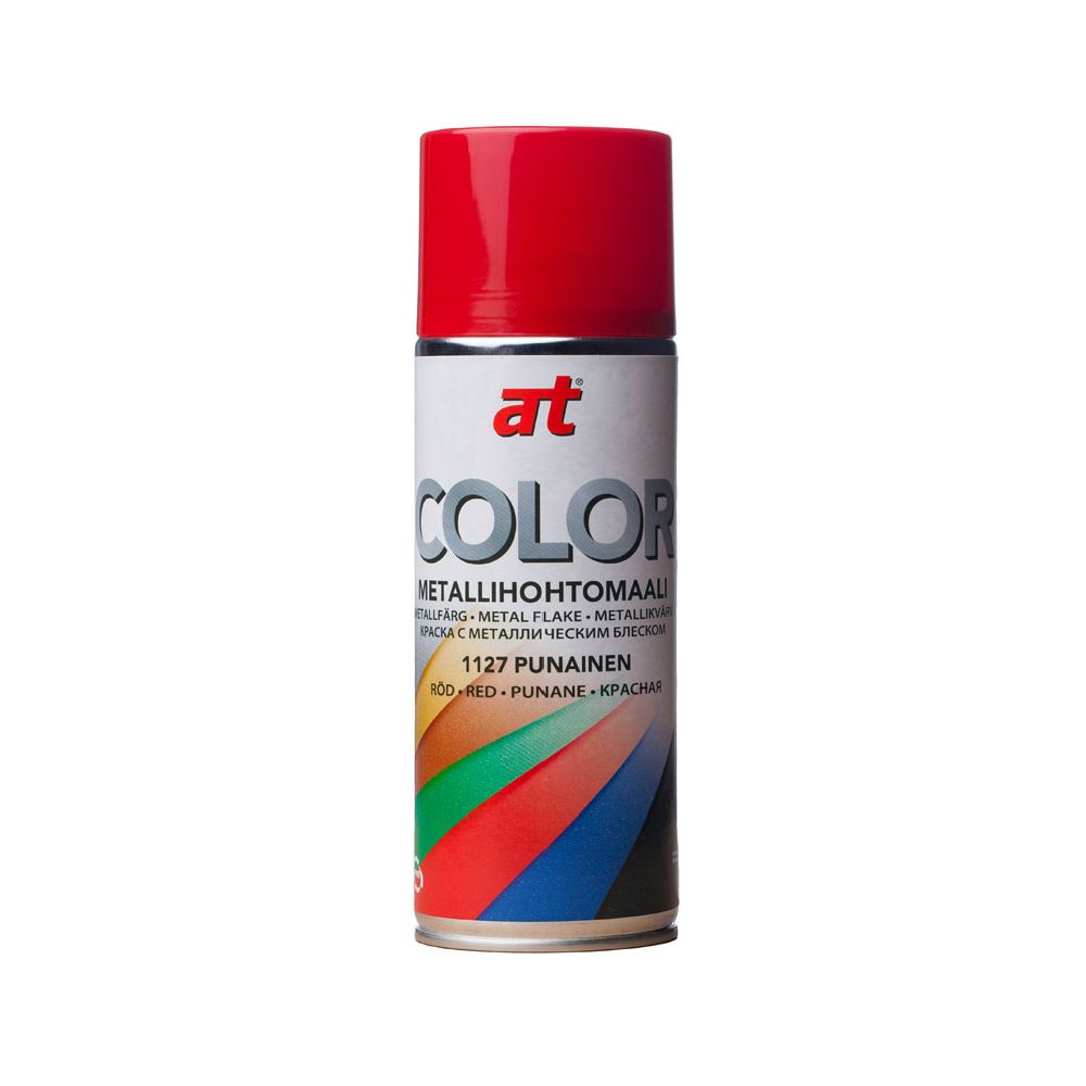 AT-Color metallikvärv, punane, 400 ml